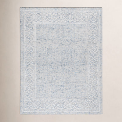 Hand-Tufted Geometric Wool Rug