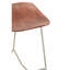 Bucyrus Upholstered Counter Stool with Metal Frame-1540806504