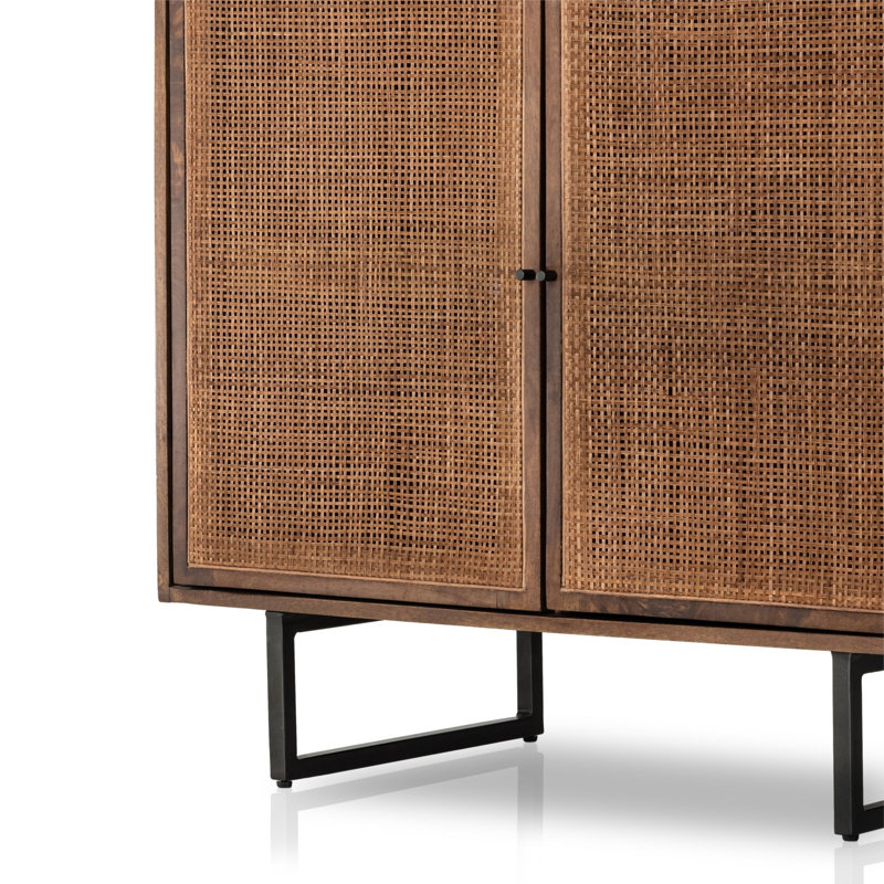 Carmel Solid Wood Accent Cabinet, Brown