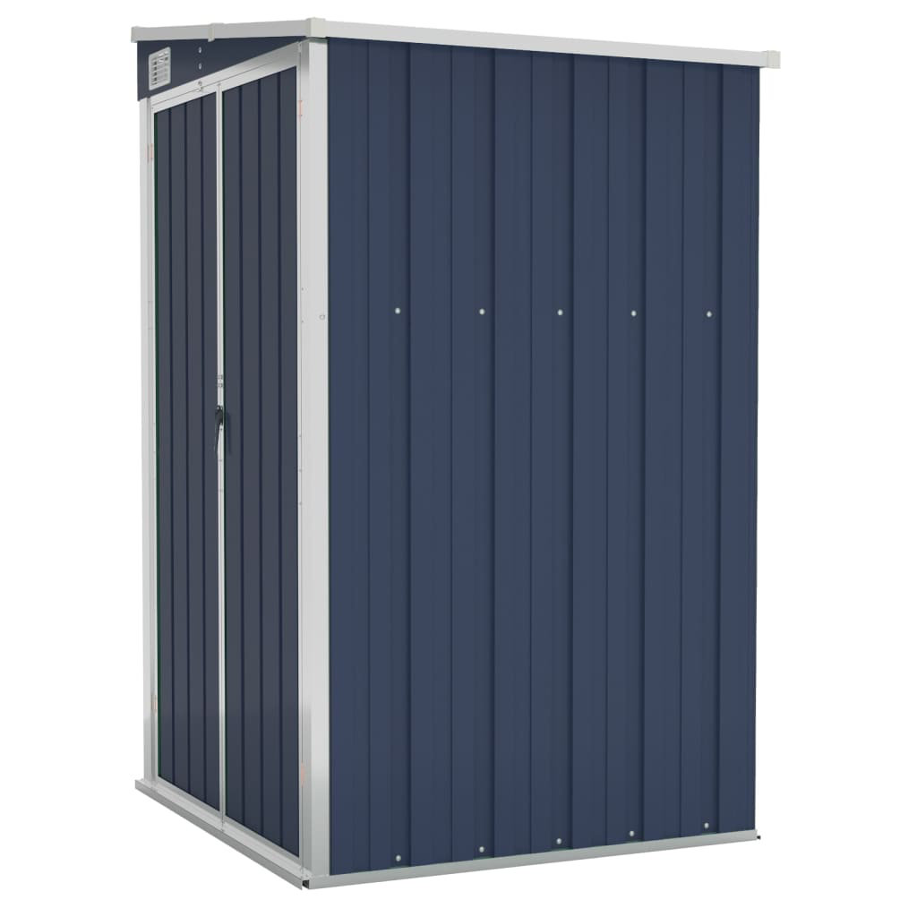 vidaXL Storage Shed Wall-mounted Garden Shed for Backyard Galvanized Steel VidaXL Siding 