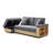 Convertible Sleeper Sofa Couch with Box and Drawer,2 Cup Holders-1535698814
