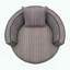 Chaise pivotante moderne avec rotation à 360 degrés