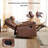 85'' Wide Modern and Overstuffed Vegan Leather Manual Reclining  Sofa With Wide Backrest-1928212440
