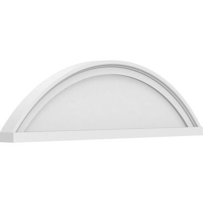 Fronton en PVC de qualité architecturale à arche segmentée