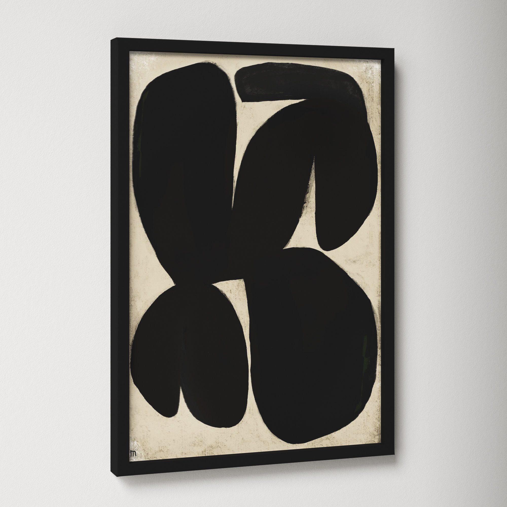 Untitled by Studiom, 20" H x 14" W x 1.25" D, Black