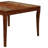 Zyden Dark Oak Four Legs Base Counter Height Dining Table Seats 6
