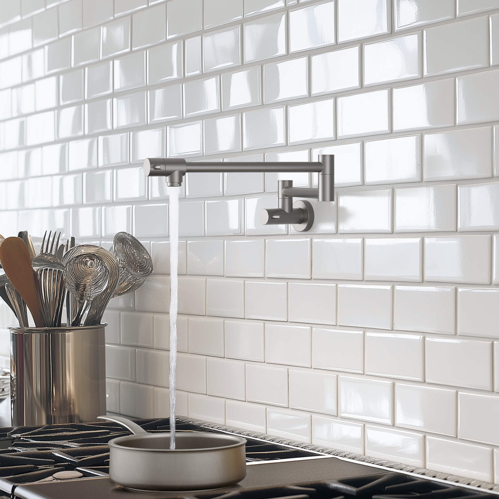 Kitchen Pot Filler, Titanium