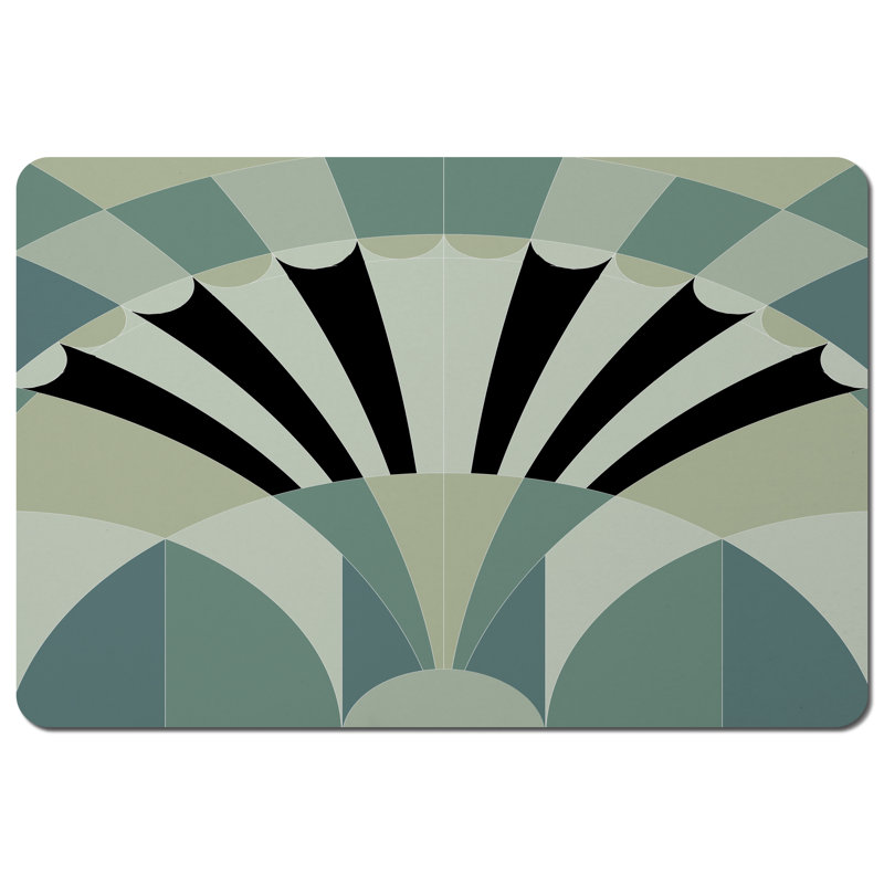 Bewley Polyester-Coated Hardboard Geometric Rectangle Placemat