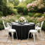 4 pièces / paquet de nappes rondes de couleur unie en polyester de 120 pouces de couleur unie, disponibles en plusieurs couleurs, parfaites pour la décoration de mariage, la décoration intérieure et la conférence, cet accessoire de cuisine durable es-615113017