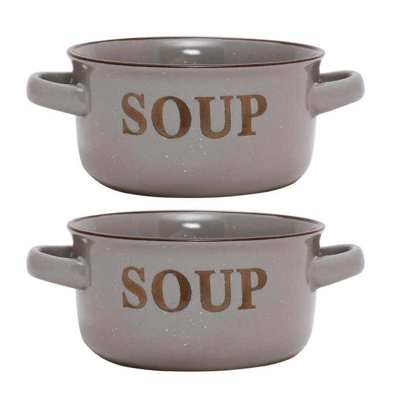 Whittington 0.6ml Soup Bowl, Grey