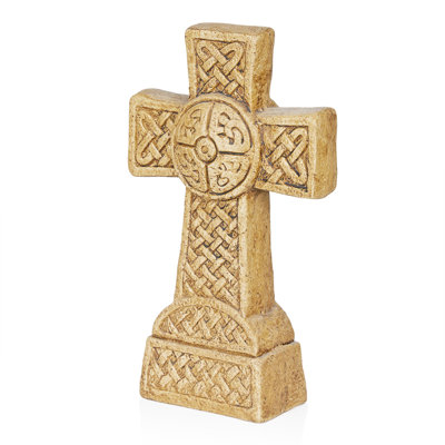 13"H Cross Garden Statuary, Sentimental Décor