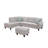 Upholstered L-Shaped Sectional Left Hand Facing