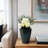 Handcrafted Terracotta Vase with Modern Flared Design Decorative Ceramic Accent for Stylish Home Decor