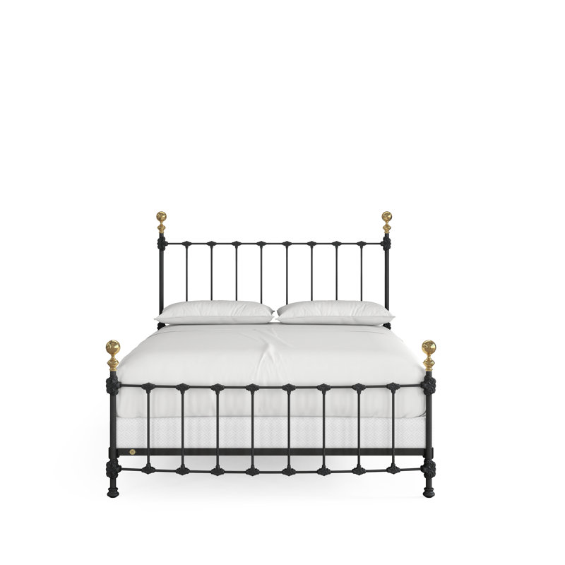 151 Palatial Bed | Complete Standard, California King, Gunmetal/Antique Gold