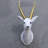 White Gazelle Head Life Size Statue