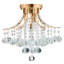 Lustre unique à 3 lumières avec accents en cristal Lesbury-1433752705