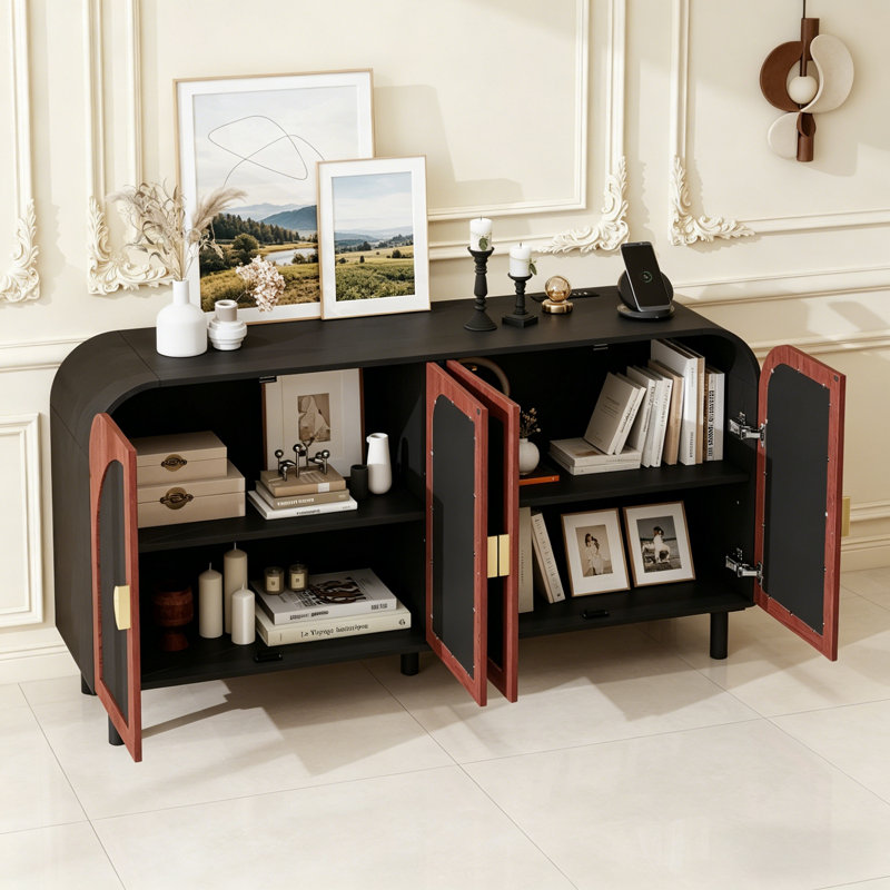 Buffet avec tablettes réglables