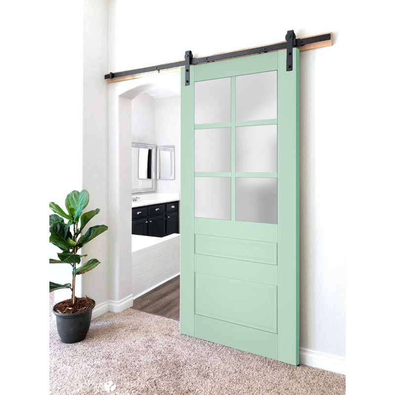 Porte de grange Veregio, 18 po x 80 po, Olive
