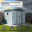 8 ft. x 4 ft. Outdoor Metal Storage Shed with Window-123384473-123384469