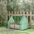 Outdoor Metal Planter Box Raised Garden Bed With Mini Greenhouse Cover-1882495162
