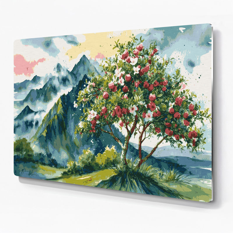 Art mural brun en métal hawaïen, H 11 po x l 14 po
