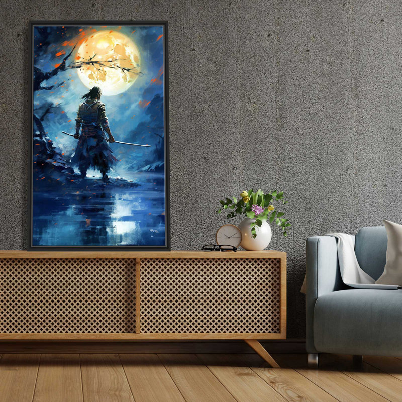 " Samurai, A Powerful Feudal Japan Military Caste V2 " by V2 Design Co. Painting Print, 27.5" W x 43.5" H