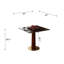 Ensemble de table de salle à manger 33 po Modern Luxury Square-117593828