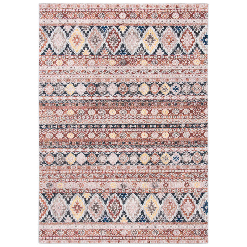 Tapis à motif géométrique Khris Performance, Rectangle 9 pi x 12 pi