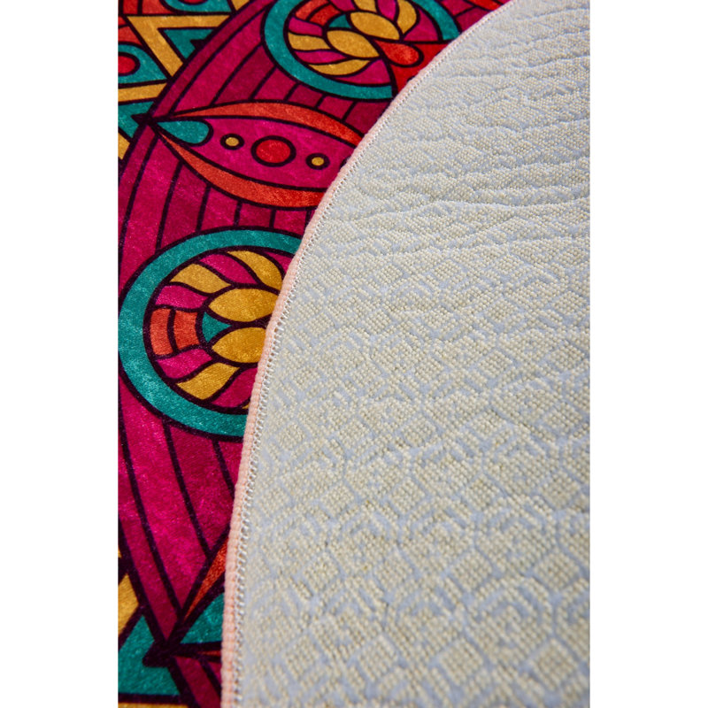 Tapis de bain de qualité supérieure, diamètre de 39,4 pouces, 100% polyester, antiallergique, anti-poussière et antitache, surface antidérapante | Lavable à la machine à 86 ° F, 700 g / m² | Doux et durable pour la sécurité et le confort de la salle de bain