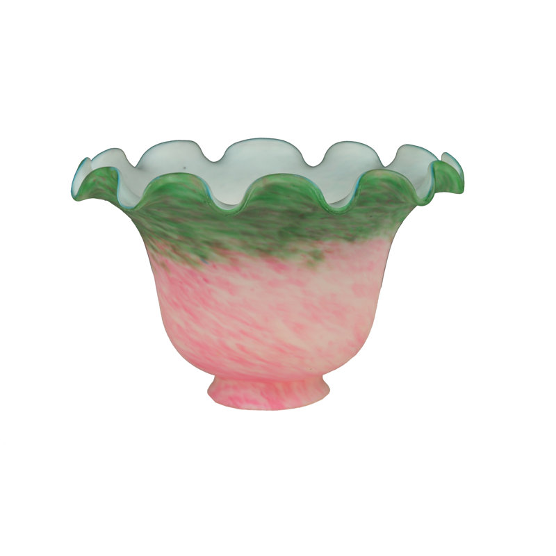 Pate-De-Verre 4'' H Glass Novelty Candelabra Shade