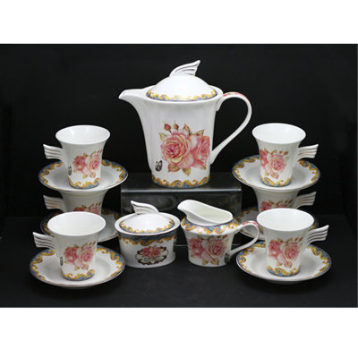 Service à thé en porcelaine fine 17 pièces 17 pièces