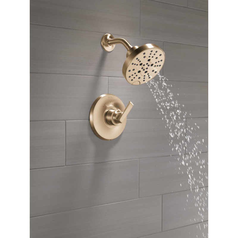 Tetra Shower Faucet Trim Kit, Shower Faucet Set, Shower Head and Handle Set, Shower Kit, Lumicoat Bronze