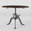 Industrial Loft Round Solid Wood Dining Table