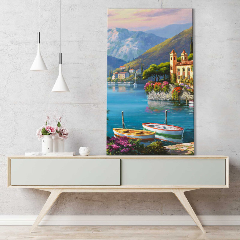 Villa Bella Vista I par - Peinture, Toile tendue, H 48 po x l 28 po x P 1,5 po