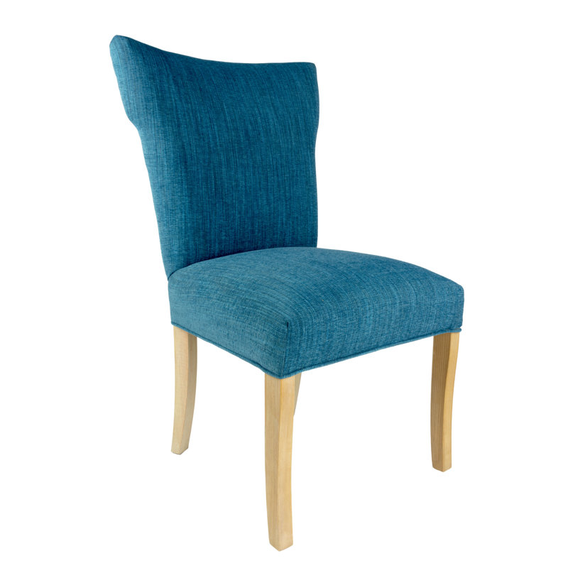 Chaise d'appoint Canonbury Carleton, Turquoise, Noyer délavé