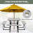 Biaca 8 - Person Patio Dining Set with Square Table-1734205027