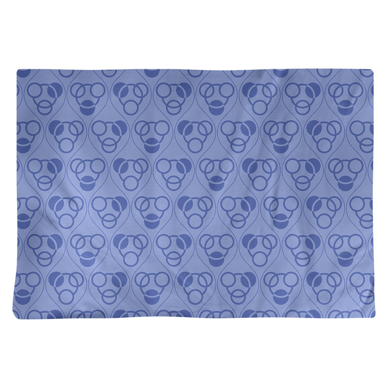 Napperon en coton 18 "Classic, bleu, Coton