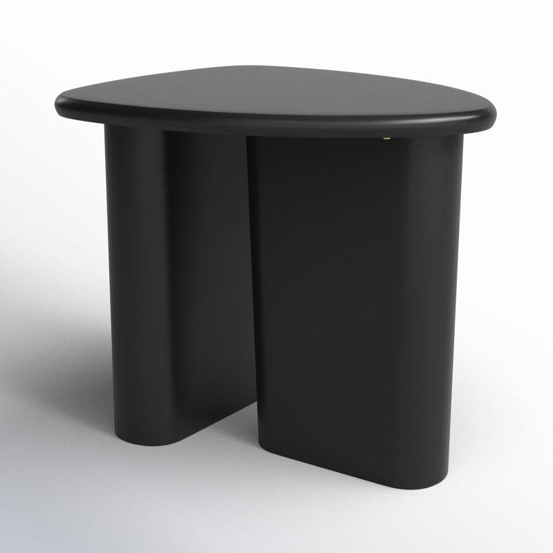 20.8'' tall Abstract End Table, Black