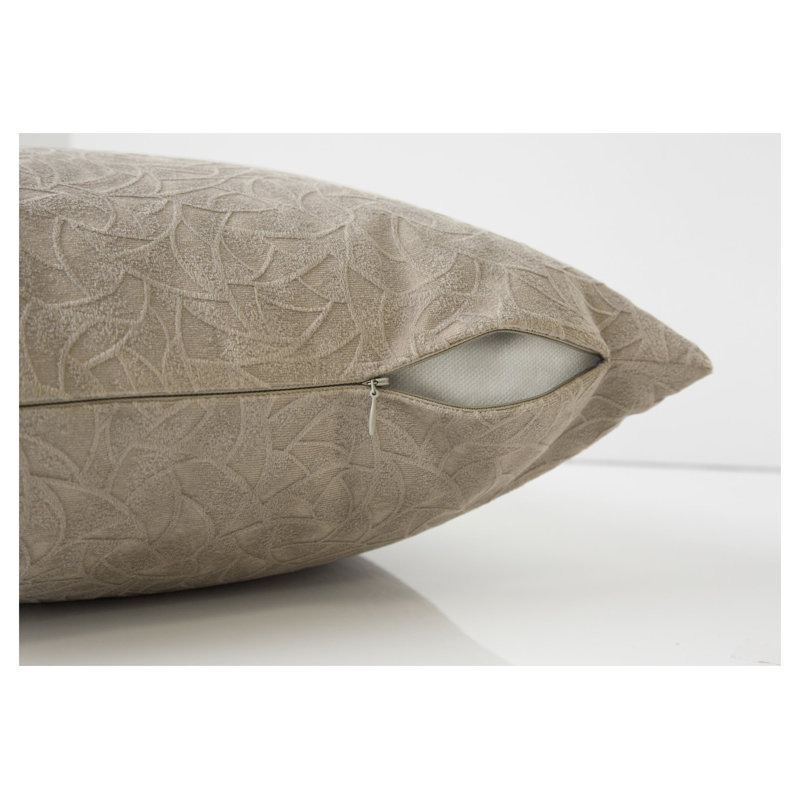 Taupe 18" x 18" Square Decorative Throw Pillow with Insert