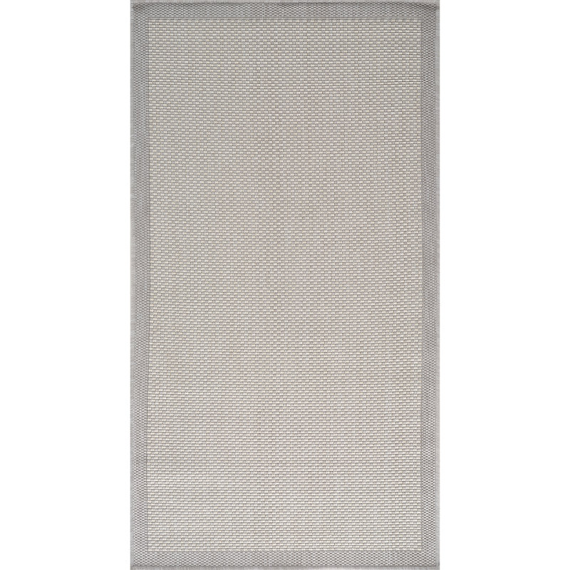 Foland Indoor & Outdoor Boho Rug Grey/Ivory, Rectangle 80 x 150cm