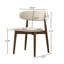 Ensemble de salle à manger 5 pièces Roundhill Furniture Rosalina, table ronde avec 4 chaises élégantes, finition noyer