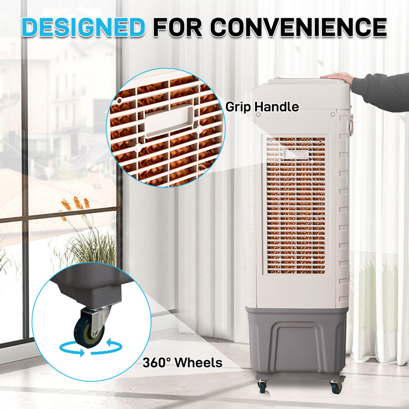 Refroidisseur par évaporation portable 9,25 gallons 3 en 1