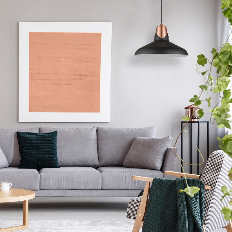Marietta 1 - Light Matte Single Pendant, Copper/Matt Black
