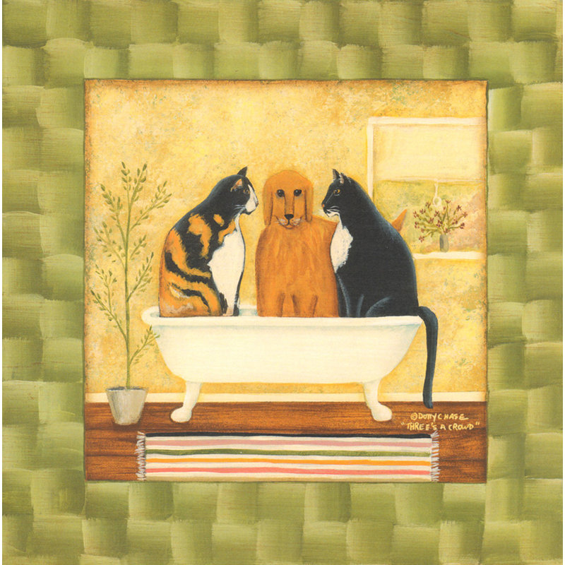 Three's A Crowd, 36" H x 36" W
