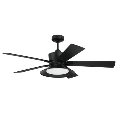 Ventilateur de plafond 52 po avec lumière DEL optionnelle, télécommande incluse, Wi-Fi activé
