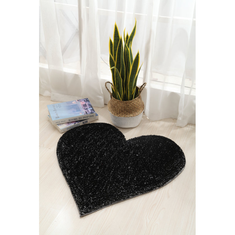 Tapis noir touffeté Vivien