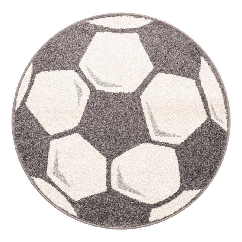 Tapis de soccer Whimsy Kids, Rond 3 pi 3 po