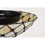 Élégant plafonnier encastré de style Tiffany - Luminaire en verre coloré inspiré des pierres précieuses ambre pour les intérieurs rétro et classiques
