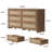 Chada Rattan 6 Drawer 56.85" Wide Dresser With Ample Storage-760796257