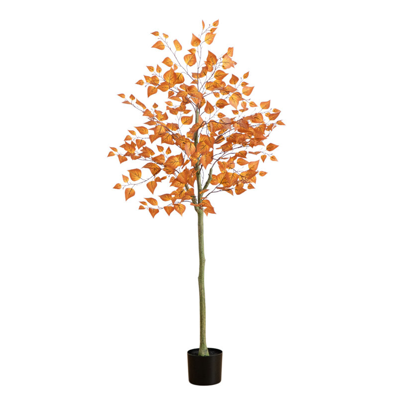 5Ft. Autumn Birch Leaf Artificial Fall Tree